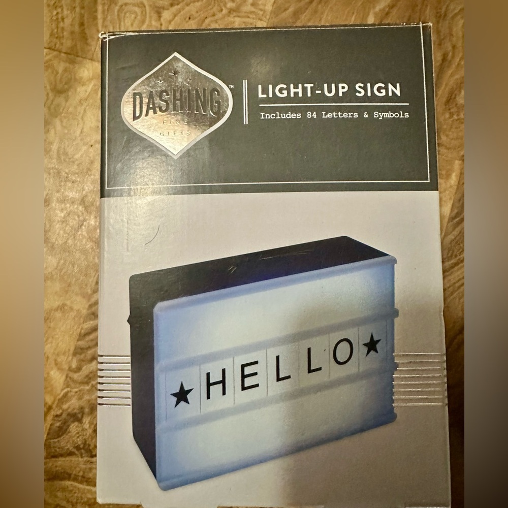 Dashing Light-Up Sign with Letters - Picture 4 of 4